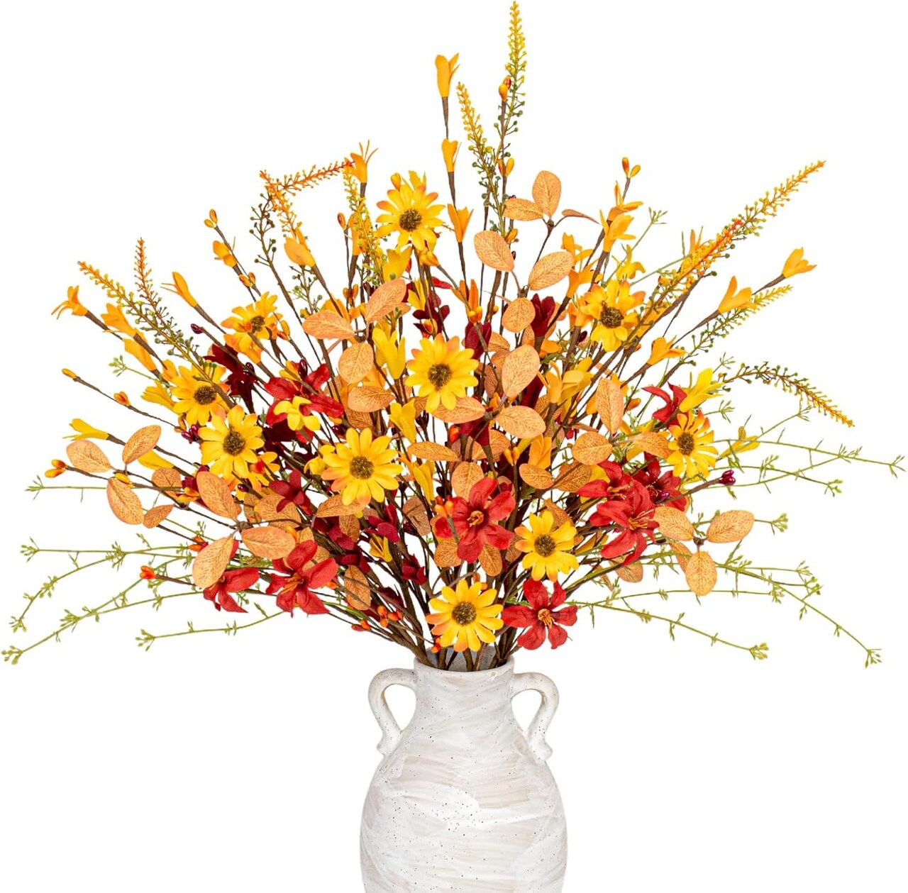 Artificial Fall Flowers 12 Pack Fall Floral Picks 17 Inch